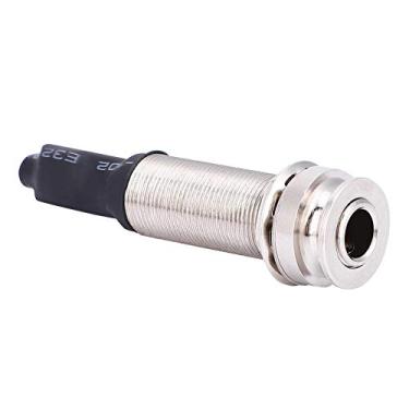 Imagem de RiToEasysports Conector de Pino de Entrada de 1/4 Saída de 2,5 Mm para Guitarra Acústica Cobre Cromado - Conector de áudio de Tom Claro para Luthiers DIY - Adaptador de áudio Prata 1/10/4