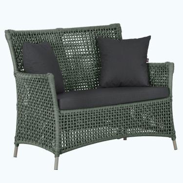 Imagem de 1 Sofá área Externa Igapó Alumínio Fendi Corda Náutica E11 Verde