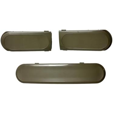 Imagem de Zafee 98734C Conjunto de botões de barras de pressão frontais e laterais de substituição para bebedouros Elkay EZ, cinza