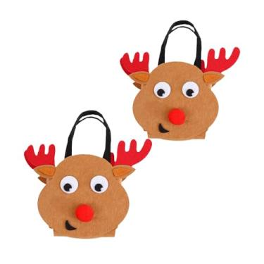 Imagem de Sacos Para Ofertas De Natal - 2 Peças Saquinhos De Lembrança Sazonais,Armazenamento De Chocolate,Para Crianças Feriados Escola Casa Escritório Festas Reuniões Doces De Natal Chocolate