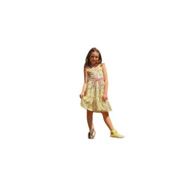 Imagem de Vestido infantil menina - Lausalê, Amarelo, 12
