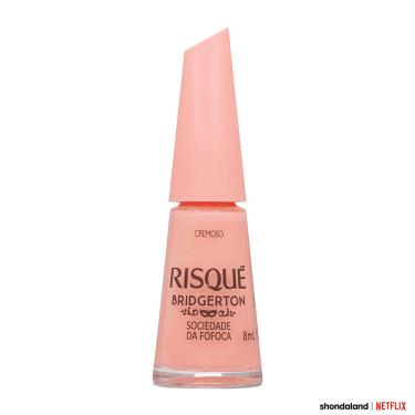 Imagem de Esmalte Rosa Risqué Bridgerton Sociedade da Fofoca Cremoso Blister 8ml