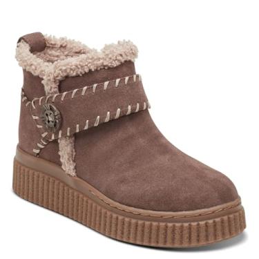 Imagem de Easy Spirit Bota feminina de cano curto Brendan, Camurça Expresso, 42