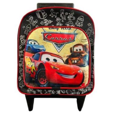 Imagem de mochila escolar creche infantil de rodinhas personagem carros - lobetr