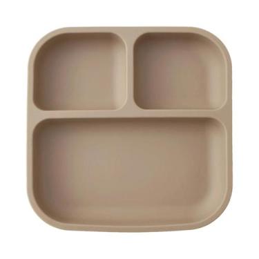 Imagem de Prato Dividido De Silicone Livre De BPA Para Crianças Com Sucção À Pro