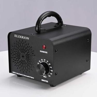 Imagem de ELIXRION Gerador de ozônio – Purificador de ar de alta capacidade de 50.000 mg/h para controle de odores, casa, cozinha, carro, escritório, porão, animais de estimação e fumaça – cobre áreas de até