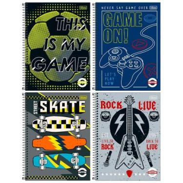 Imagem de Caderno Espiral Tilibra Universitário Capa Dura Pepper Masculino 20 Ma