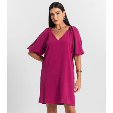 Imagem de Vestido Feminino Liso Rovitex Rosa-Feminino