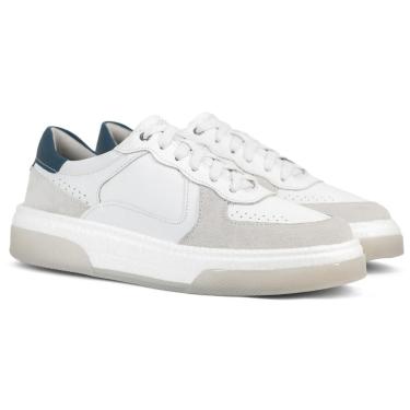 Imagem de Tênis Democrata Masculino Casual Beat Pulse Couro Confortável Cadarço de Amarrar 623101-Masculino