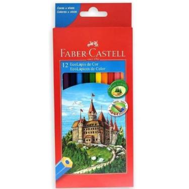 Imagem de EcoLápis de Cor Sextavado COMUM 12 Cores - FABER CASTELL