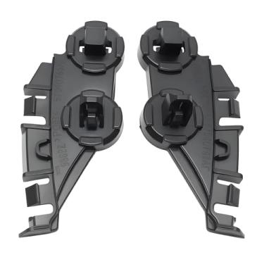 Imagem de Suporte de para-choque dianteiro esquerdo e direito preto compatível com Chrysler 300 2011-2021, substituição # 57010745AF 57010744AF