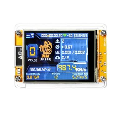 Imagem de Placa de desenvolvimento Bitcoin Miner NerdMiner V2 ESP32, Mini Bitcoin Lottery Miner Smart Display de 7.1 cm 1000KH/s | ESP32-2432S028 Módulo de hashrate para aprendizado de mineração de criptografia