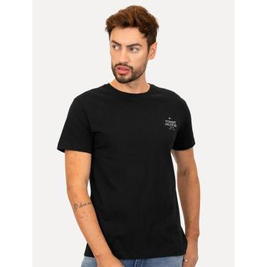 Imagem de Camiseta Tommy Hilfiger Masculina Stack Brand Love Preta-Masculino