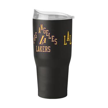 Imagem de FANMATS Copo de aço inoxidável NBA Los Angeles Lakers City Edition 850.5 g – Acabamento em pó de parede dupla isolado e durável - Design City Edition, mantém as bebidas quentes e frias por horas