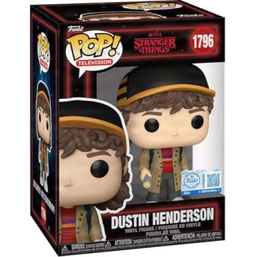 Imagem de Funko Boneco Pop de vinil Stranger Things Dustin Henderson com Torch RS, 10,6 cm de altura