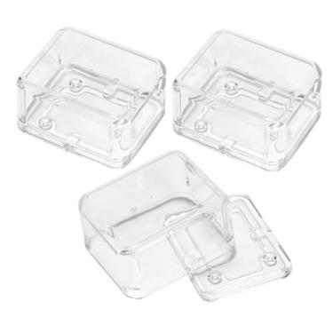 Imagem de SOLUSTRE Kit de caixa de música com 3 peças de plástico mecanismo de manivela para reparo de montagem e exibição de peças de reposição de caixa de música para decorações de Natal