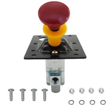 Imagem de LZXQYMX Válvula de controle de mudança de ar PTO para 328863X 118373 L-40716, 2 posições 3 vias, porta NPT 1/8, com botão de trava de segurança