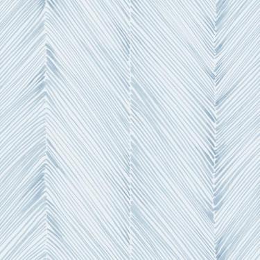 Imagem de XiaoDeYouth Papel de parede descascar e colar espinha de peixe moderno azul listrado papel de contato 43,9 cm x 304,8 cm papel de parede autoadesivo à prova d'água rolo de vinil removível para