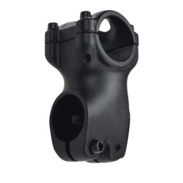 Imagem de Mesa de guidão de alumínio para mountain bike, 0 graus, 31,8 mm, para bicicletas de estrada e mountain bikes, com elevação de 50 mm.