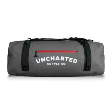 Imagem de Uncharted Supply Co. Bolsa esportiva impermeável The Vault – bolsa hermética com alças de mochila, tamanho de mão, perfeita para viagens, passeios de barco, acampamento, recreação., Metálico, 65L