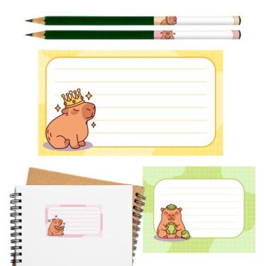 Imagem de Etiqueta Escolar Adesiva Personagens Volta as Aulas - Deliquadros, Cap