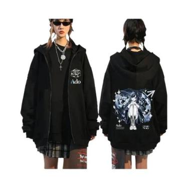 Imagem de Moletom Unissex Estilo Japonês Com Zíper Ado World Tour 2025 Hibana Ca