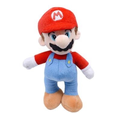 Imagem de Brinquedo de boneca de pelúcia vermelho Mario 25 cm Soft Luigi & Mario para crianças