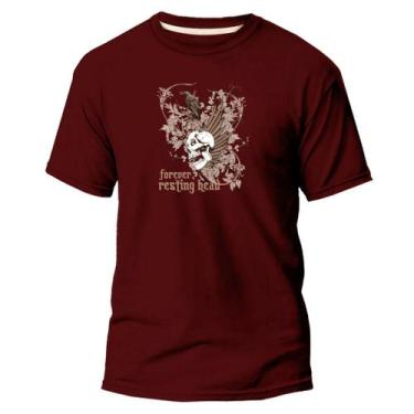 Imagem de Camiseta Algodão Básica Premium Estampa Digital Corvo Head - Original,