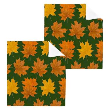 Imagem de xigua Toalhas de mão de algodão com folhas de bordo, toalhas de banho multiusos e absorventes toalhas de rosto macias para a pele para banheiro, cozinha, hotel, academia, panos de lavagem, 4 unidades