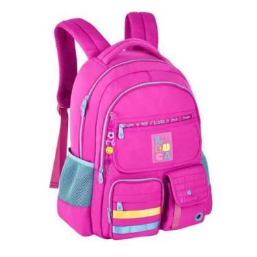 Imagem de Mochila Escolar Juvenil Da Youtuber Luluca, Rosa