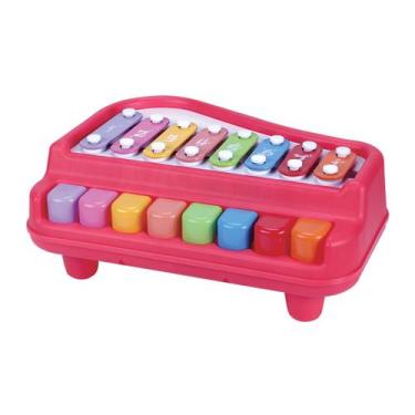 Imagem de Brinquedo Educativo Piano Xilofone Baby 8 Notas Dmtoys