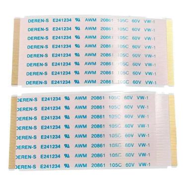 Imagem de 2X Conjunto 2 Cabo Flat Para Tecom Tcl 43S6500 43S5300 43S51