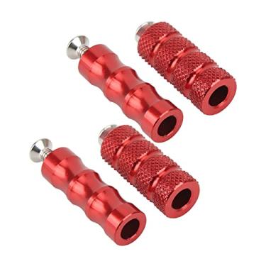 Imagem de Generic Pedaleira de Mudança de Freio para Motocicleta, de Alumínio de Alta Resistência, Pedal Confortável, 2 Pares de Pedal de Mudança de Marcha para Entusiastas de Moto (Vermelho)