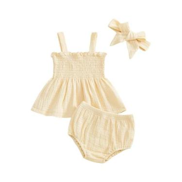 Imagem de Conjuntos De Roupas De Verão Para Bebês Meninas Recém-Nascidas, Tops S