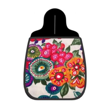 Imagem de Lixeira De Carro Organizador Lixinhocar Floral Abstrato Cor