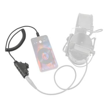 Imagem de Adaptador U94 V2 PTT para plugue Tepy-C acessório de fone de ouvido tático compatível com iPhone 17 16 15/ Samsung Galaxy S8 S9 S10 S20 Plus Plug Phones (C0034BK-CIT)