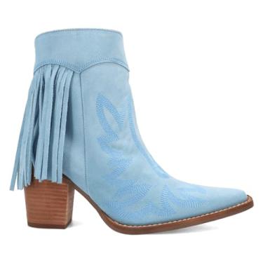 Imagem de Dingo Bota feminina Wild Sage Franja Snip Toe Western, Azul, 35
