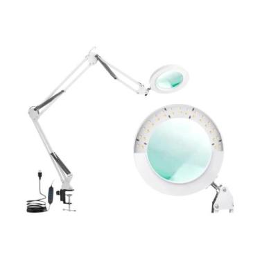 Imagem de Lupa Iluminada USB 72LED 8X 10X Para Soldagem, Reparos, Cuidados Com a
