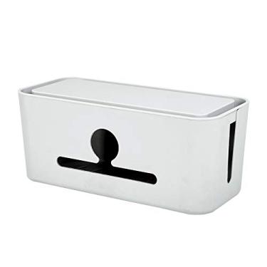 Imagem de Caixa de Gerenciamento Cabos Carregamento Case Capa Organizadora Energia com Suporte para Celular Oculta Dados Casa e Es