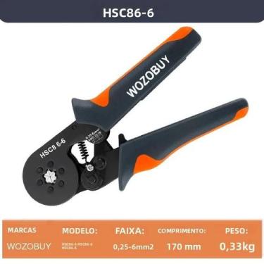 Imagem de Kit De Ferramentas De Crimpagem De Terminais Hexagonais 23-7AWG 0.25-1