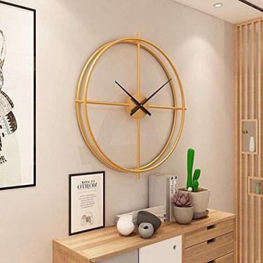 Imagem de U5GAAALPPQ9 Relógios de parede 3D retro relógio de parede vintage engrenagem relógio de parede de madeira numerais romanos design para decoração de sala de estar casa 50 cm