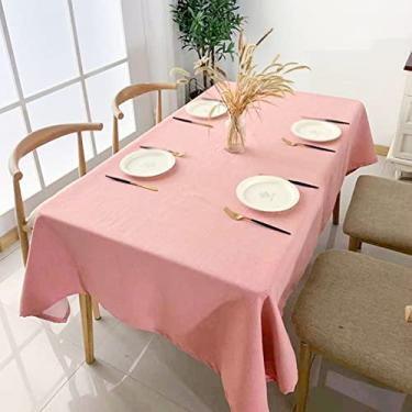 Imagem de Toalha de mesa de cor pura toalha de mesa de centro toalha de mesa retangular toalha de mesa impermeável decoração de festa toalha de mesa (cor: 27 especificações: 140 * 180 cm)