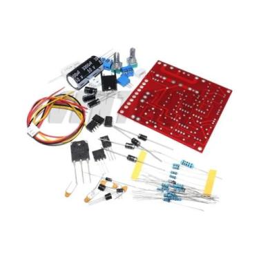 Imagem de Kit De Fonte De Alimentação DC 0-30V 2mA-3A Com Voltímetro 0-100V E Pr