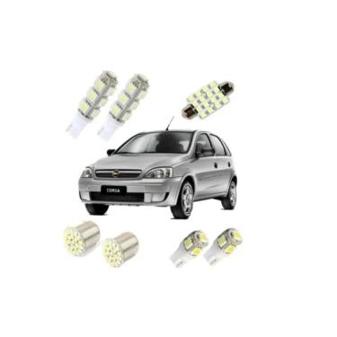 Imagem de Kit Lampada Led Chevrolet Gm Corsa Joy Maxx Teto Placa Ré