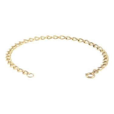 Imagem de Pulseira Ouro 18k 750 Maciço 19 Cm. Lançamento Joie!, Amarelo