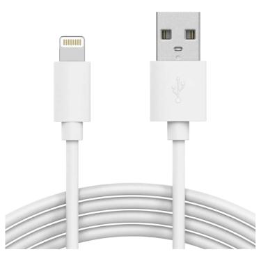Imagem de Cabo USB Lightning Branco Sincronização Rápida