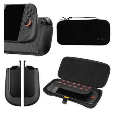 Imagem de IFYOO NexGrip Ergonomic Grip & Carring Case Set for Nintendo Switch 2 Joycons, Grip Case Compatible with Joy Con 2 Controller, Compatible with Switch 2 Joycon, Switch 2 Accessories - Black