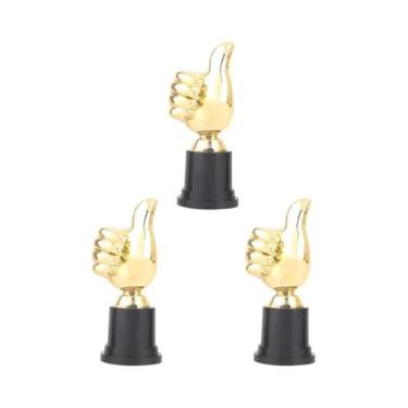 Imagem de Troféu Dourado Em Forma De Polegar Para Cima, Mini Prêmio De Vitória E