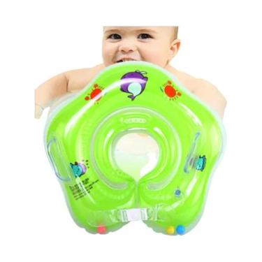 Imagem de Boia Inflável De Segurança Para Bebês - Anel De Natação Para Piscina E