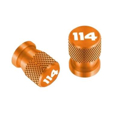 Imagem de Tampas De Válvula De Pneu CNC Para Motocicletas Harley Softail Fat Boy